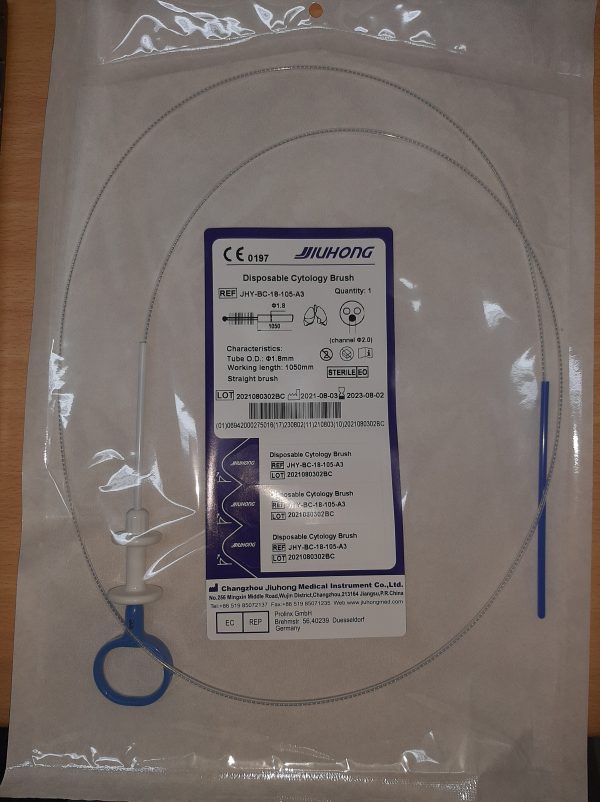 JHY-BC-18-105-A3 Cepillo De Citologia Pulmonar, Forma Recta